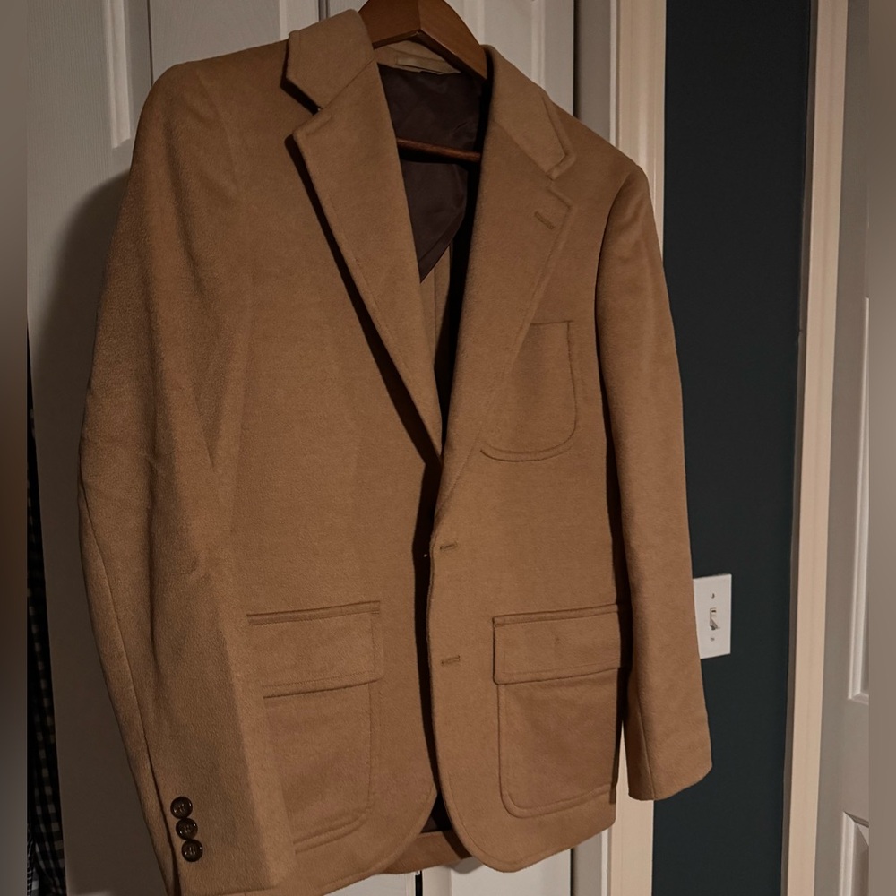 J. Crew Men's Pure Camel Tan Kenmare Blazer 34S